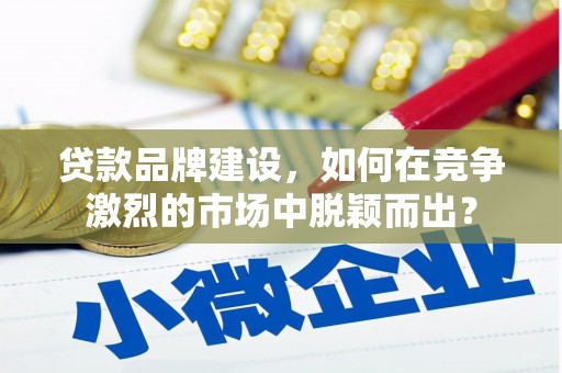 古塔贷款品牌建设，如何在竞争激烈的市场中脱颖而出？