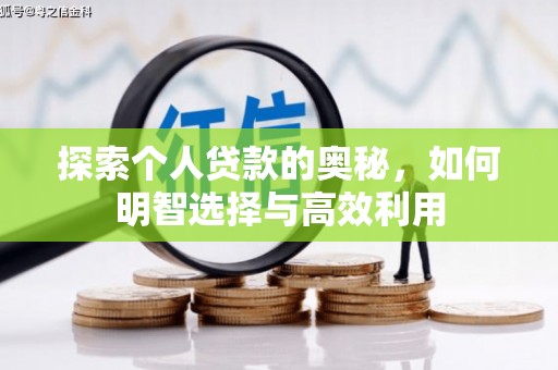 古塔探索个人贷款的奥秘，如何明智选择与高效利用