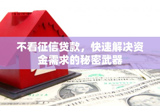 古塔不看征信贷款，快速解决资金需求的秘密武器