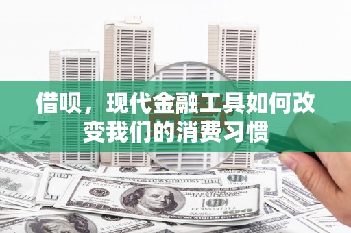 古塔借呗，现代金融工具如何改变我们的消费习惯